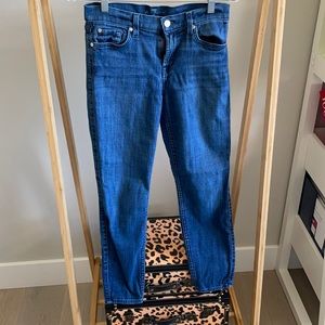 7 For All Mankind Skinny Ankle Jeans Sz 28